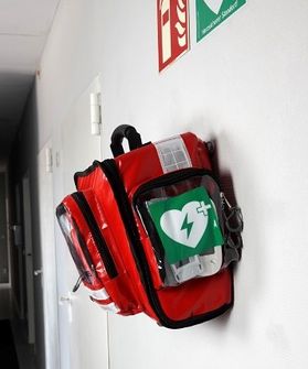 Erste-Hilfe-Material & Defibrilator-Wandtasche 